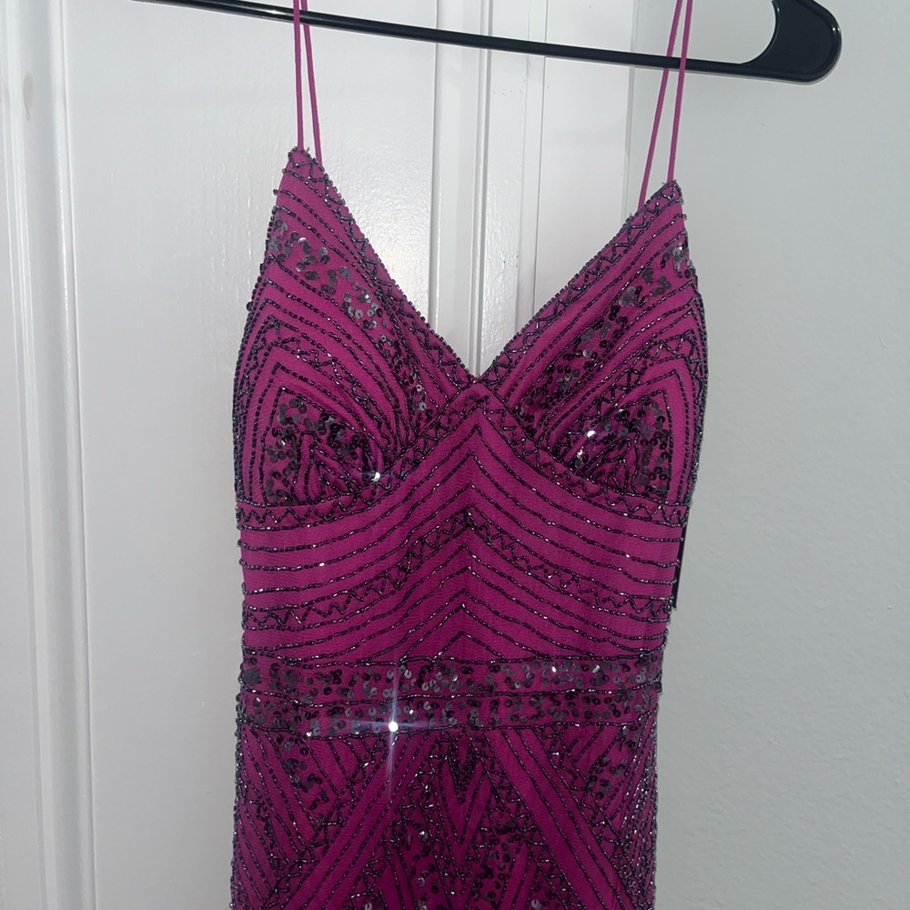 Marina Fuchsia Sequin Dress
